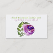 Rendez-vous Carte Punch de fidélité professionnelle Rose coule (Devant)