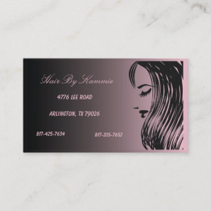 Rendez-vous Cheveux rose clair, ongle, Carte de visite maquill