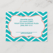 Rendez-vous chez le coiffeur rose Aqua Chevron (Dos)