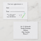 Rendez-vous chez le dentiste (Devant / Derrière)