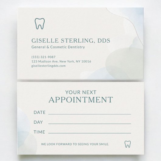 Rendez-vous chez le dentiste avec un éclairage mod