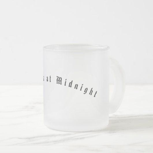 Rendez-vous chez moi à Midnight Frosted Mug (Devant droit)