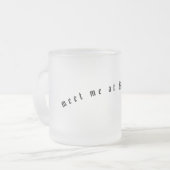 Rendez-vous chez moi à Midnight Frosted Mug (Devant gauche)