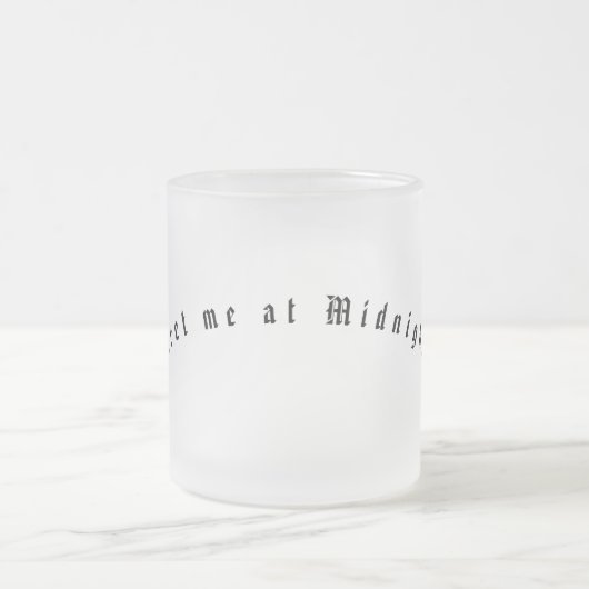 Rendez-vous chez moi à Midnight Frosted Mug (Centre)