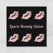 Rendez-vous Chic Rose Gold Lips Glam Luxe Carte de visite (Devant)