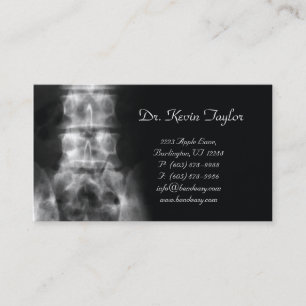 Rendez-vous Chiropraticien Carte de visite Chiropratique Xray