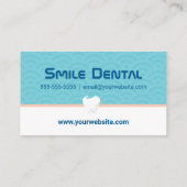 Rendez-vous Clinique dentaire Dentiste Carte de visite de rend (Dos)