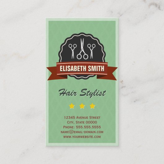 Rendez-vous Coiffeur Coiffeur Coiffeur Retro Vinta (Devant)