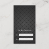 Rendez-vous coiffeur - Noir et Blanc rétro (Dos)