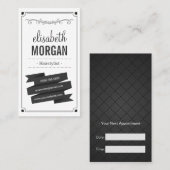 Rendez-vous coiffeur - Noir et Blanc rétro (Devant / Derrière)