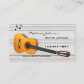 Rendez-vous Cours d'enseignant de musique de guitare Carte de  (Devant)