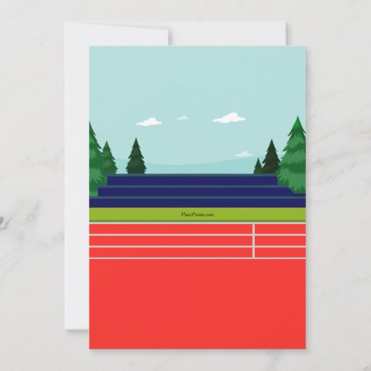 Rendez-vous Course Anniversaire Fête Invitation (Dos)