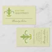 Rendez-vous dans le salon, beauté, carte de visite (Devant / Derrière)