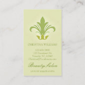 Rendez-vous dans le salon, beauté, carte de visite (Dos)