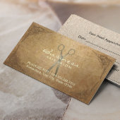 Rendez-vous dans le salon de coiffure à ciseaux an