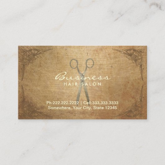 Rendez-vous dans le salon de coiffure à ciseaux an (Devant)