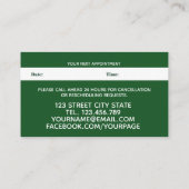 Rendez-vous d'aquarelle feuille tropicale moderne (Dos)