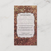 Rendez-vous de coiffeur d'étincelle de paillettes (Dos)