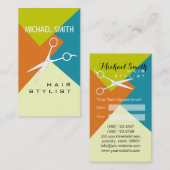Rendez-vous de coiffeur Motif de couleur rétro (Devant / Derrière)