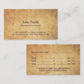 Rendez-vous de cru de psychologue (Devant / Derrière)