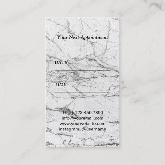 Rendez-vous de marbre de motif de ciseaux de salon (Dos)