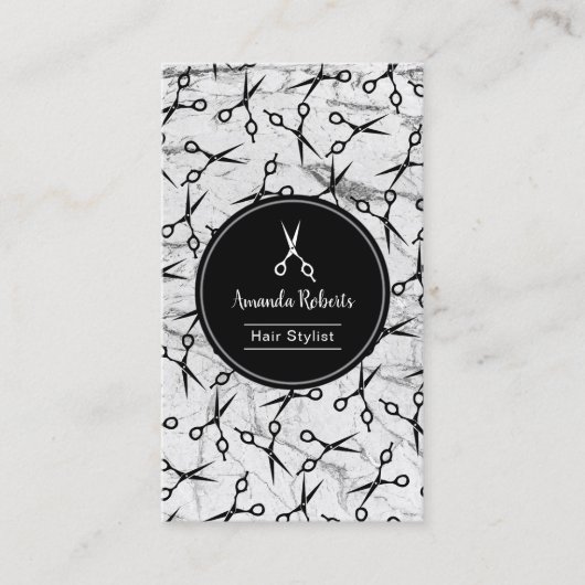 Rendez-vous de marbre de motif de ciseaux de salon (Devant)