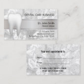 Rendez-vous de marbre élégant de dentiste de soins (Devant / Derrière)