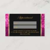 Rendez-vous de parties scintillantes d'or de roses (Dos)