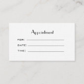 Rendez-vous de salon de Cosmetologist - anémone (Dos)