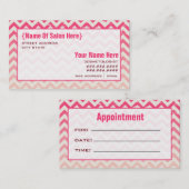 Rendez-vous de salon de Cosmetologist de zigzag (Devant / Derrière)