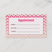 Rendez-vous de salon de Cosmetologist de zigzag (Dos)