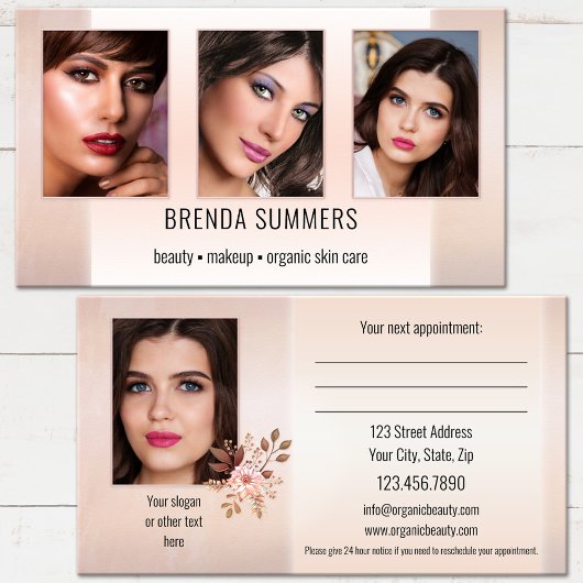 Rendez-vous de soins de beauté professionnels pour