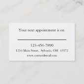 Rendez-vous dentaire (Dos)