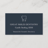 Rendez-vous dentaire bleu marine Dentiste (Devant)