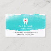 Rendez-vous dentaire Coeur dentaire Aquarelle Dent (Devant)