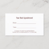 Rendez-vous dentaire Coeur dentaire Rose Or Dentis (Dos)