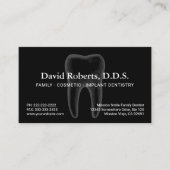 Rendez-vous dentaire en noir ordinaire pour dentis (Devant)