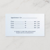 Rendez-vous dentaire moderne bleu Dentiste (Dos)