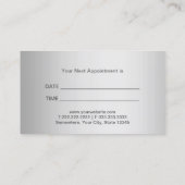 Rendez-vous dentaire moderne en argent métallique (Dos)