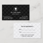 Rendez-vous dentaire Noir classique Dentiste décor (Devant / Derrière)
