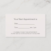 Rendez-vous dentaire professionnel à dents blanche (Dos)