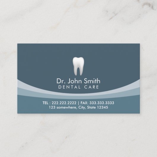 Rendez-vous dentaire professionnel moderne bleu (Devant)