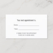 Rendez-vous dentaire Texture en gris métallique (Dos)