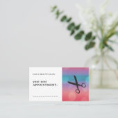 Rendez-vous des cheveux ciseaux noirs colorés mode (Debout devant)