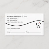 Rendez-vous des dentistes Cartes de visite (Devant)