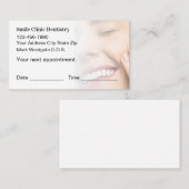 Rendez-vous des dentistes Cartes de visite (Devant / Derrière)