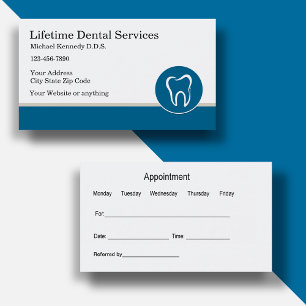 Rendez-vous des dentistes classiques Cartes de vis