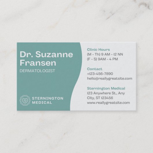 Rendez-vous Dr Suzanne Fransen Dermatologue Carte de rendez-vo (Devant)