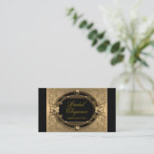 Rendez-vous Élégant Carte de visite Gold Frame (Debout devant)