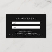 Rendez-vous élégant noir et blanc (Dos)